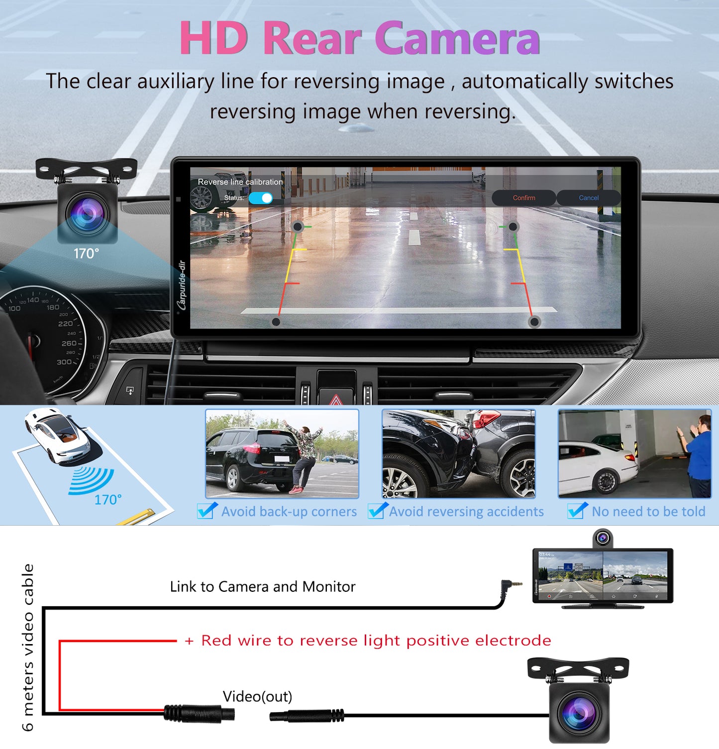 Carpuride-dir 903 Portable Smart Multimedia Dashboard Console with Front Camera and DVR Function