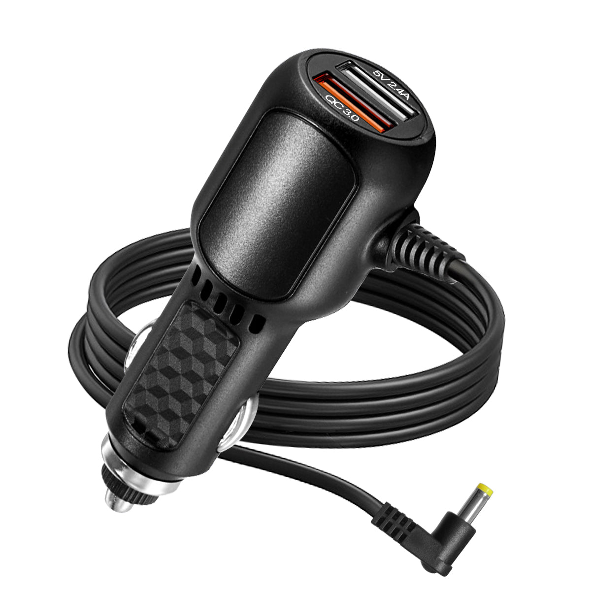 Carpuride 2 Ports USB Charger with output of 5V2.4A and QC3.0