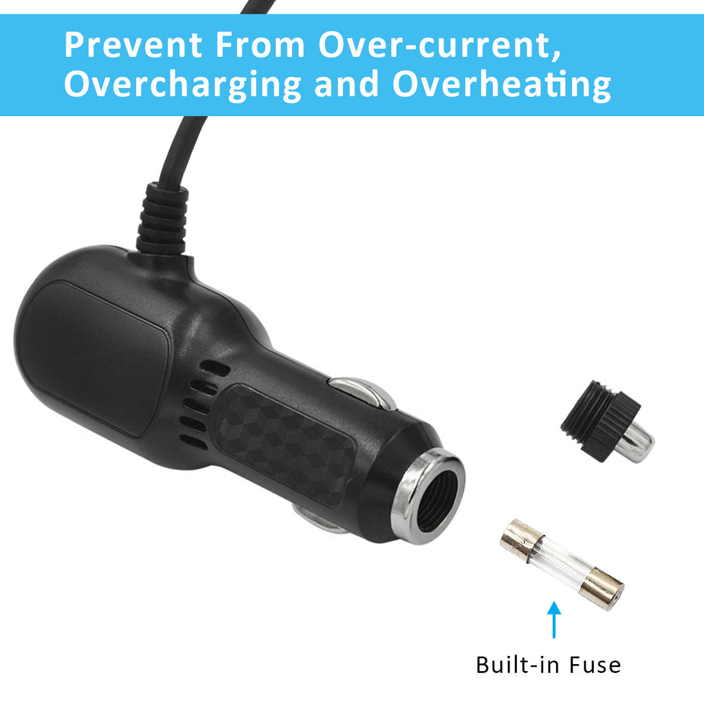 built-in fuse prevent from over-current, overcahrging and overheating