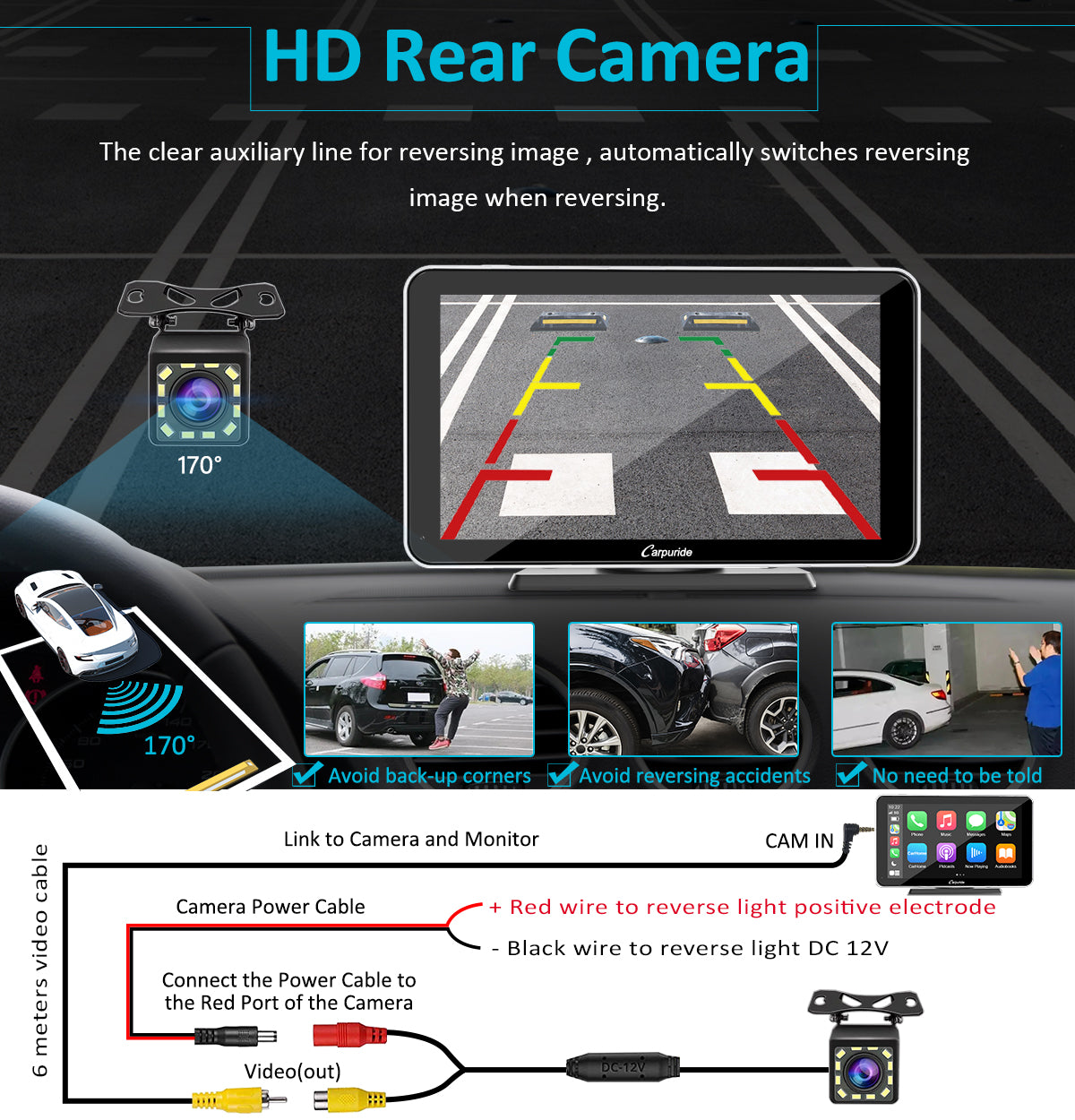 Car Stereo with Carplay/Android Auto, Plug and Play Quick Install, 7 Inch IPS Touch Screen, Multimedia Player with Bluetooth, Mirror Link, Google and Siri Assistant，Backup Camera,Silver Frame