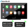 Carpuride-dir 9 Inch Full HD Capacitive Touchscreen Car Stereo with Apple Carplay and Android Auto, Multimedia Player with Bluetooth, Mirror Link, Google, and Siri Assistant