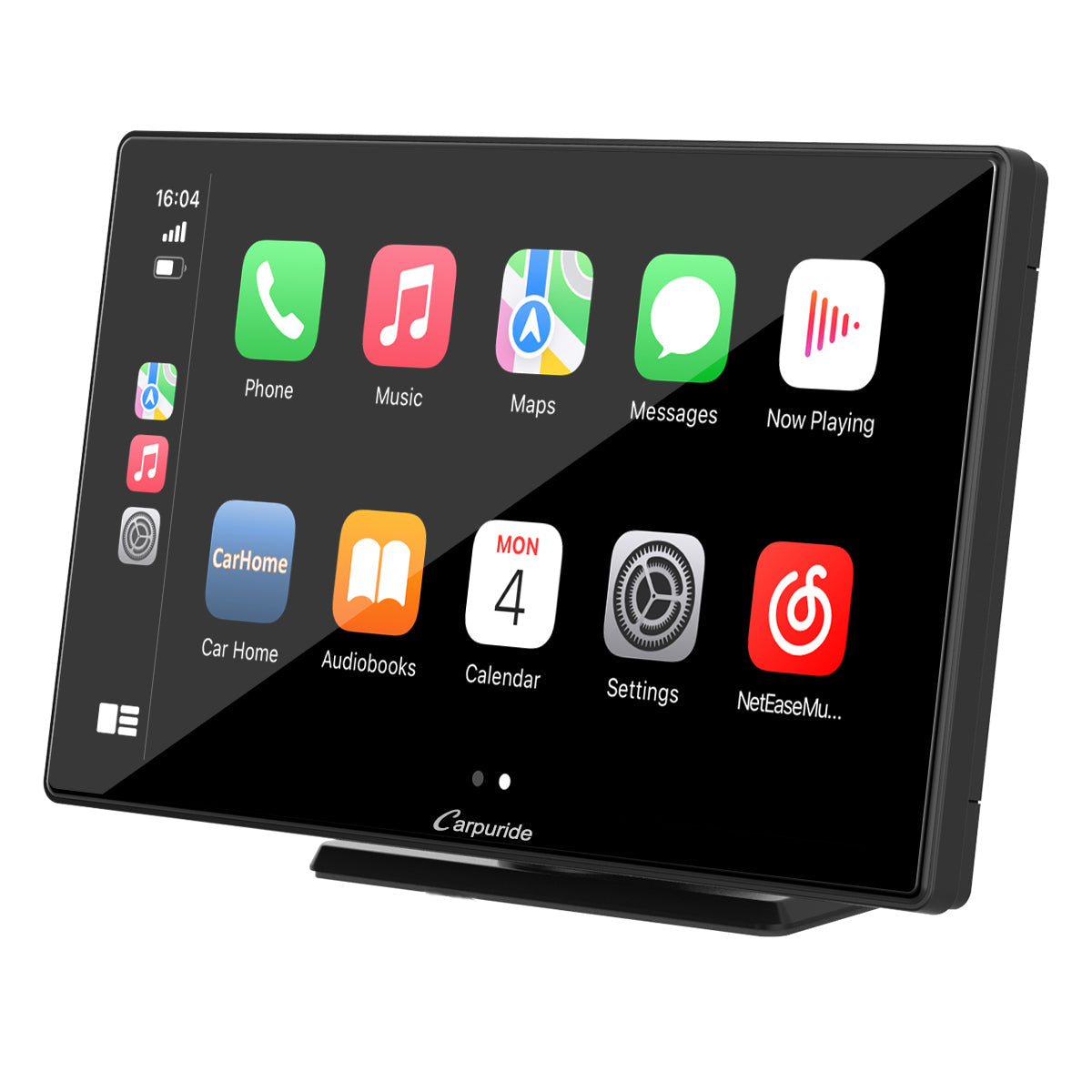 CARPURIDE Wireless Portable Car Stereo, support Google and Siri Assistant, 9 Inch IPS Touch screen, Car Radio Receiver with Carplay/ Android Auto/GPS /Mirror link/Bluetooth/FM/Light-sensing/EQ effect