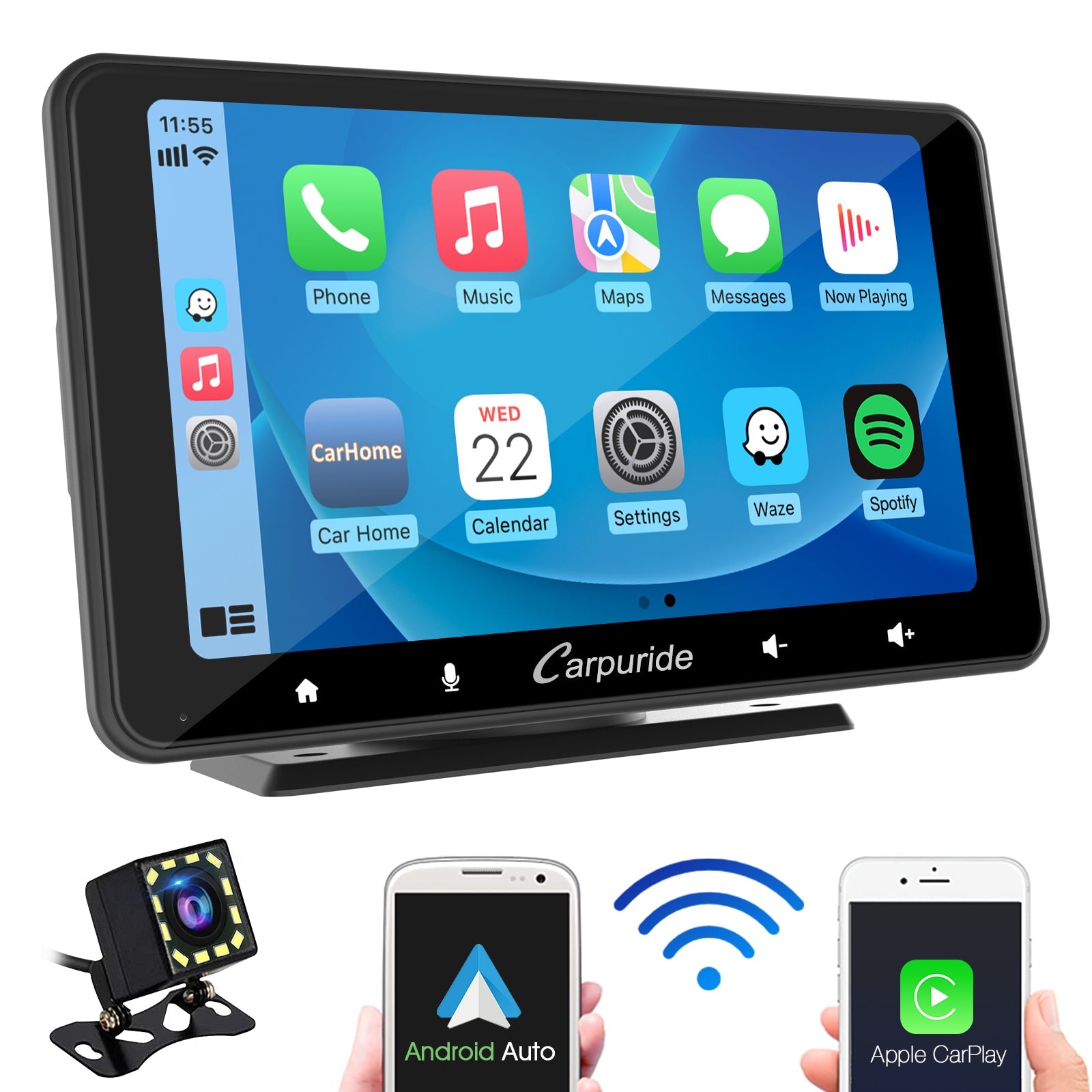 CARPURIDE W708 Wireless Portable Car Stereo