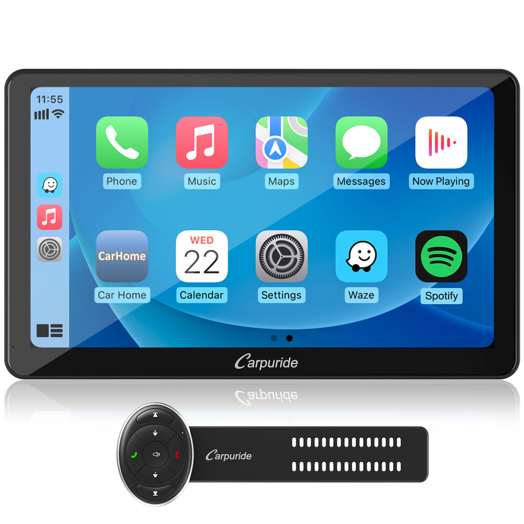 CARPURIDE W101 Portable Smart Multimedia Dashboard Console with Steering Wheel Control Suitable for Larger Vehicles