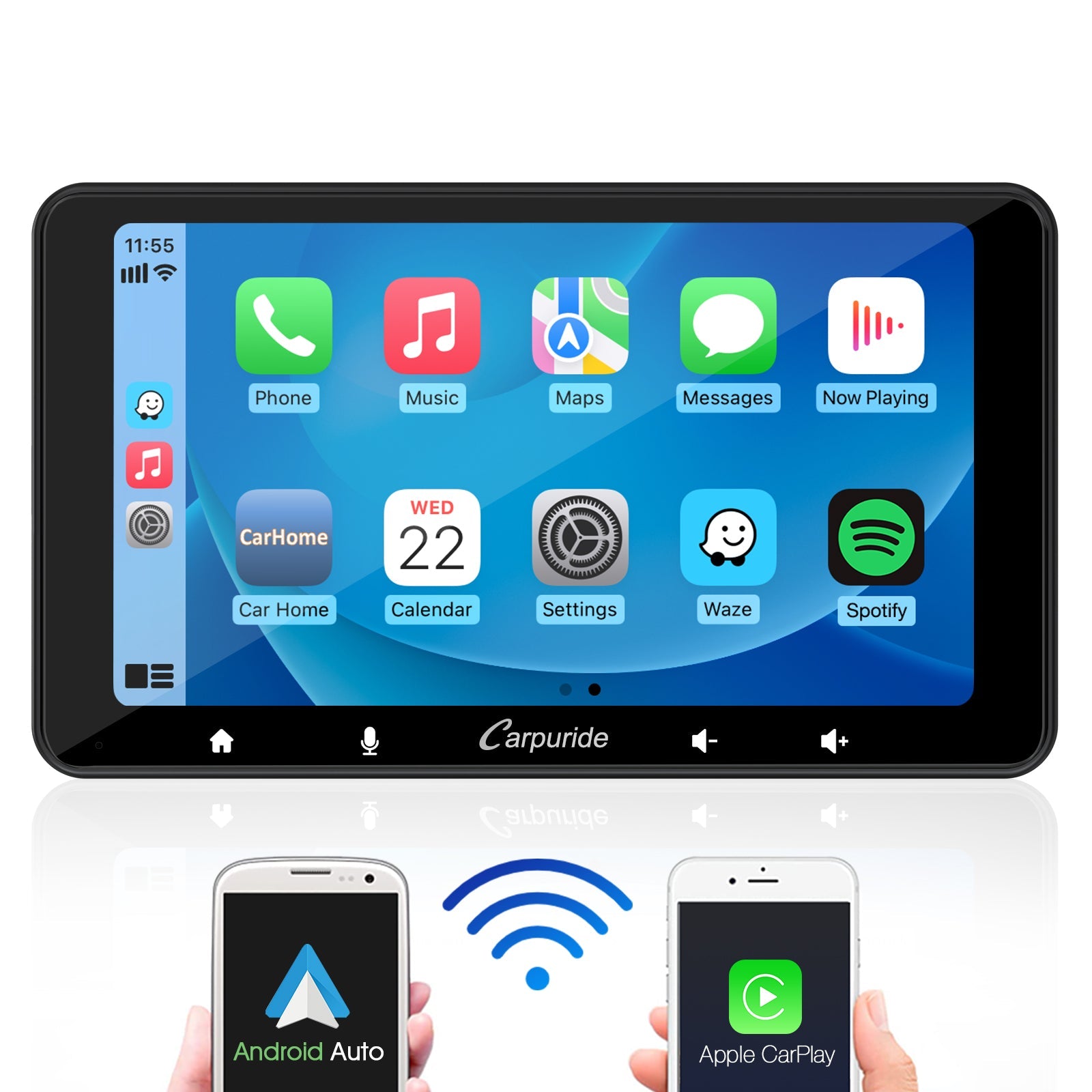 CARPURIDE W708 Wireless Portable Car Stereo