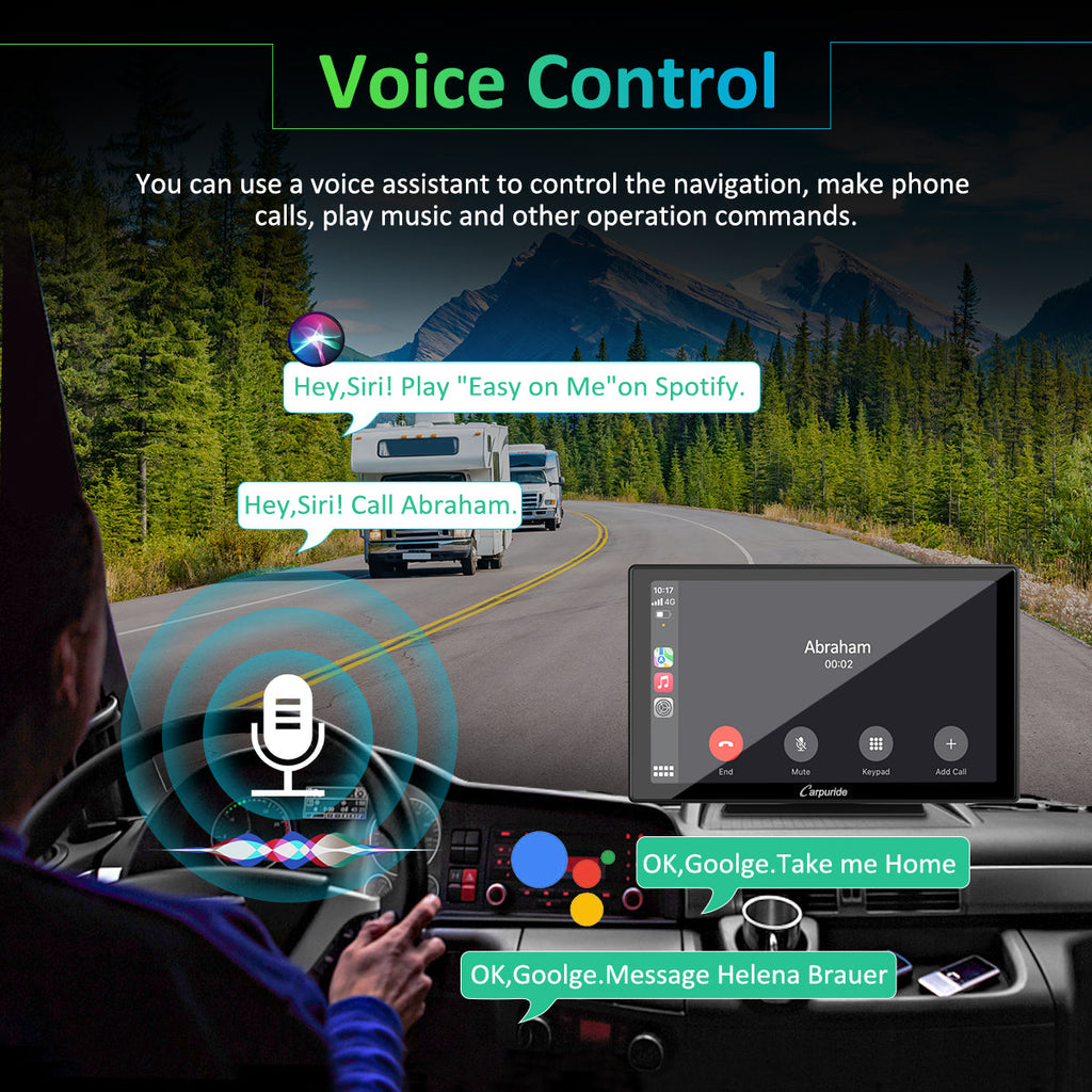 gps navigation for car use siri or Google to do voice control with your hands on the steer