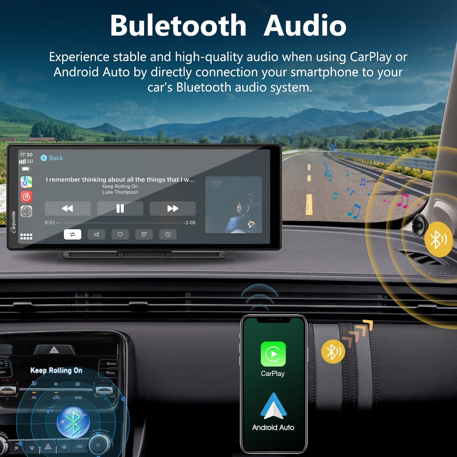 bluetooth radio system for car make you experience stable and high-quality audio
