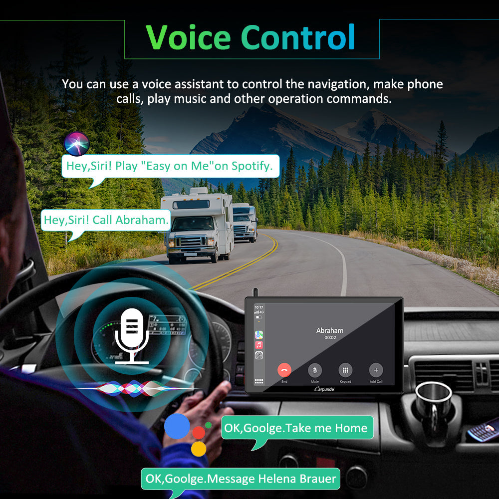 car and radio use siri or Google to do voice control with your hands on the steer