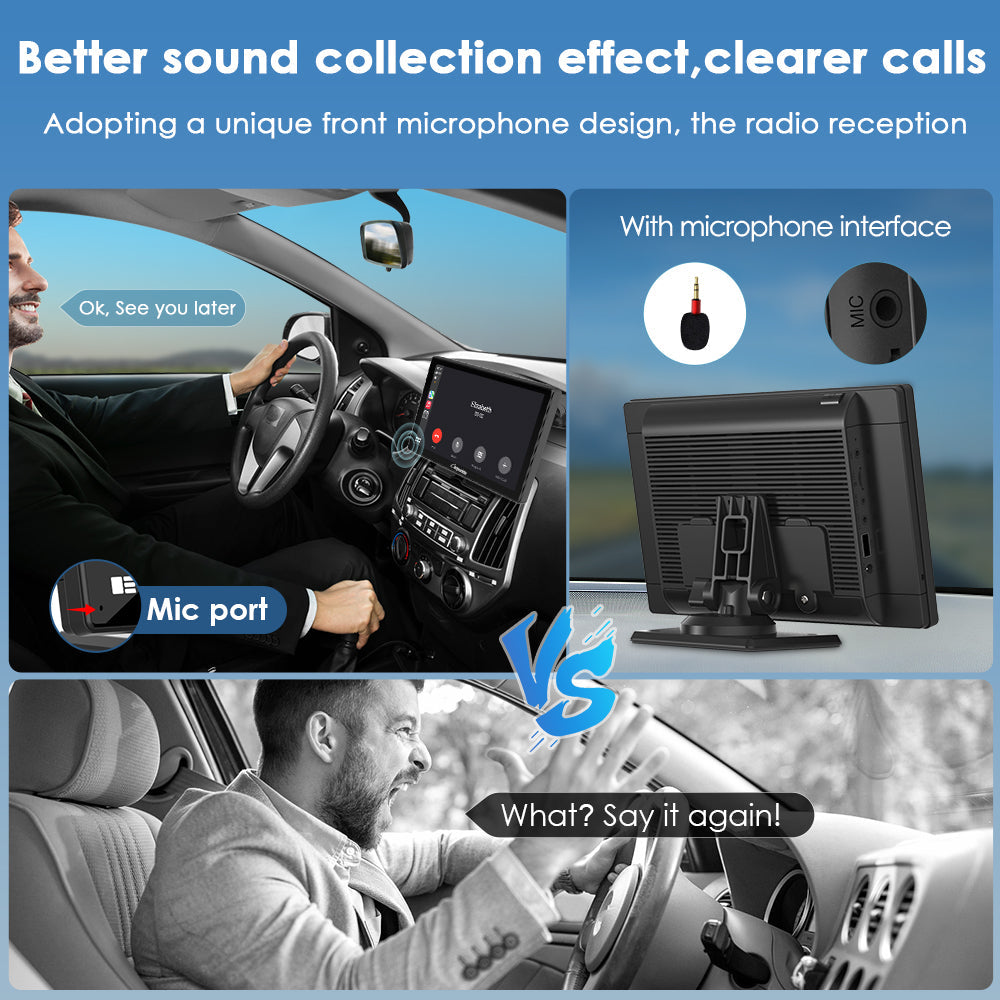 bluetooth audio car stereo offer better sound collection effect, clearer calls