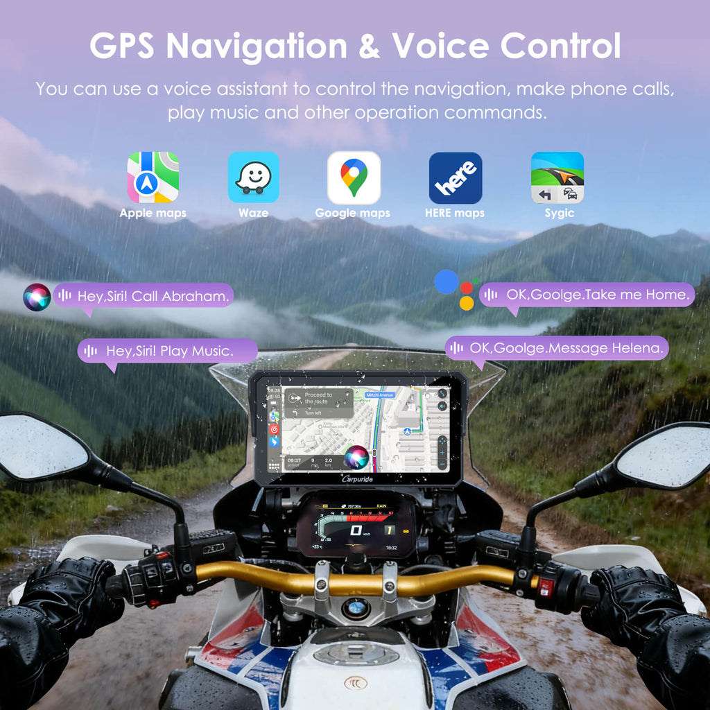 GPS Navigation and Voice Control for BMW Motorcycle