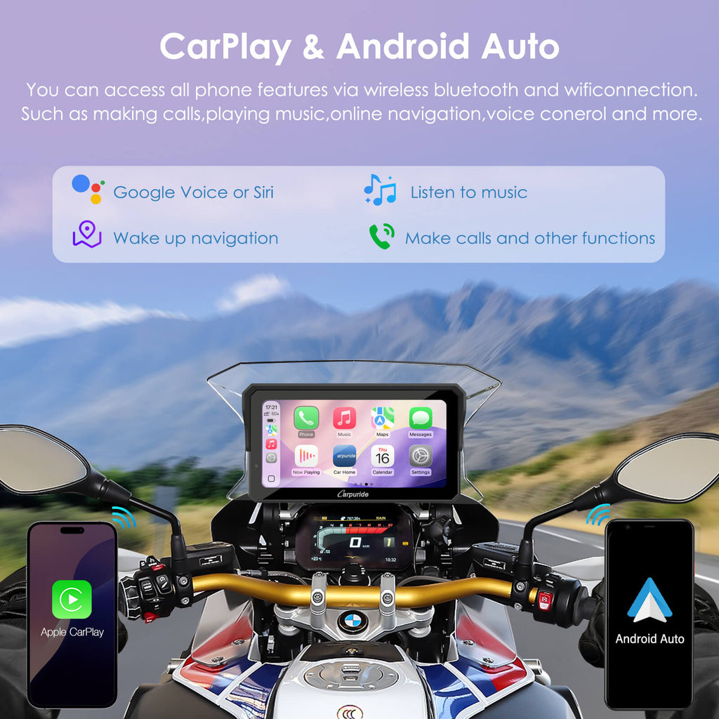 CarPlay/Android Auto: "Wireless CarPlay and Android Auto for BMW Motorcycles