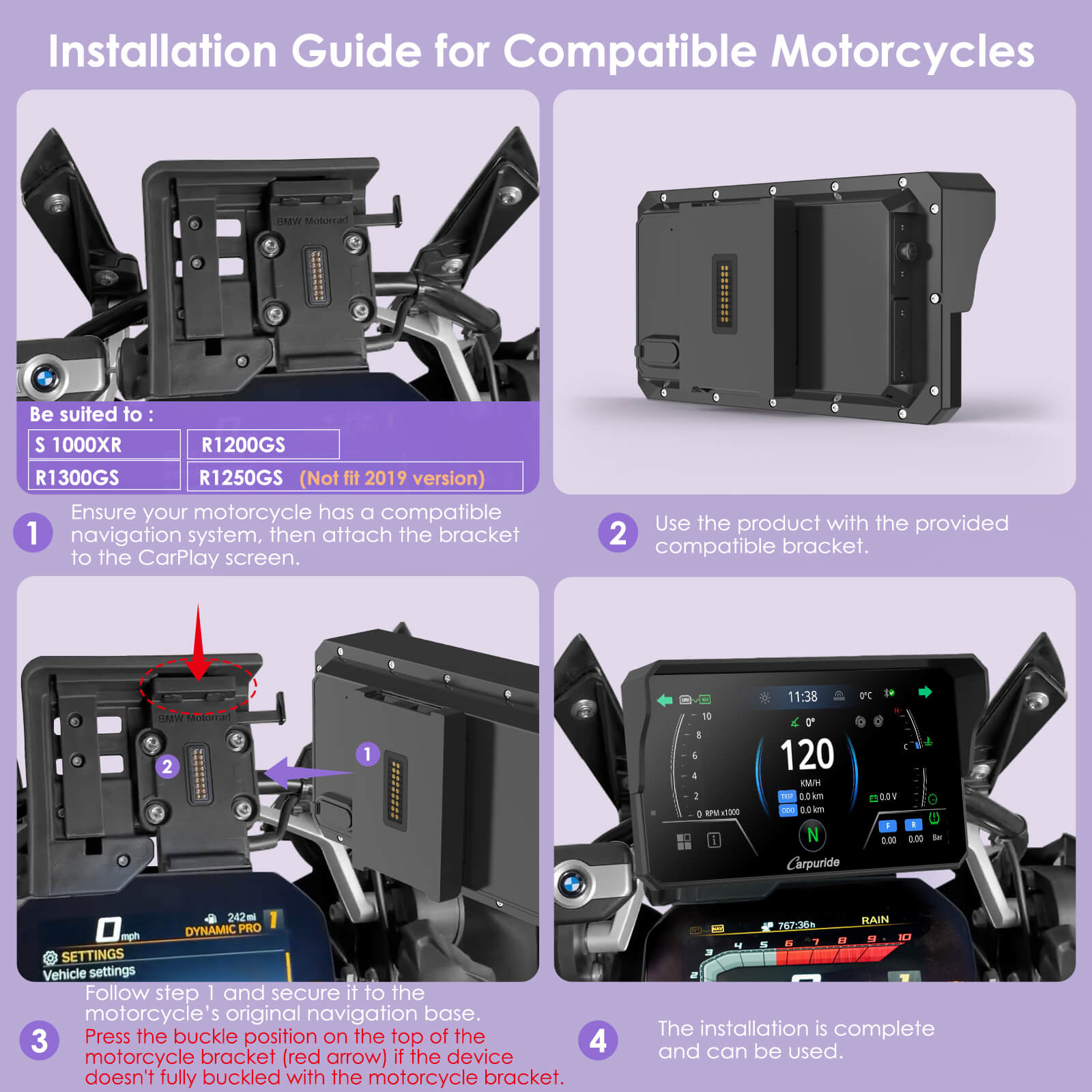 BMW Motorcycle Plug-and-Play Installation Guide