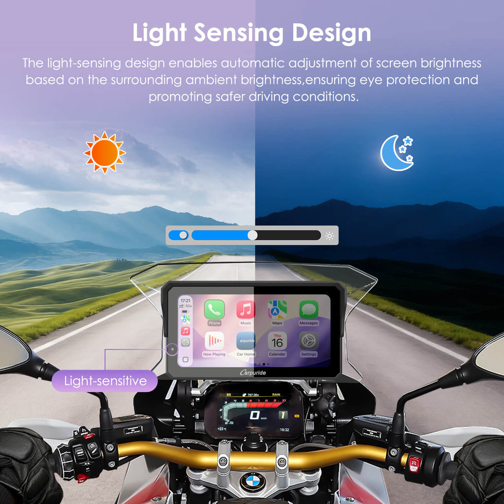 Automatic Light-sensing Design for Motorcycle Display