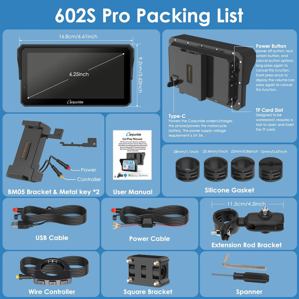 W602S Pro complete package contents and accessories