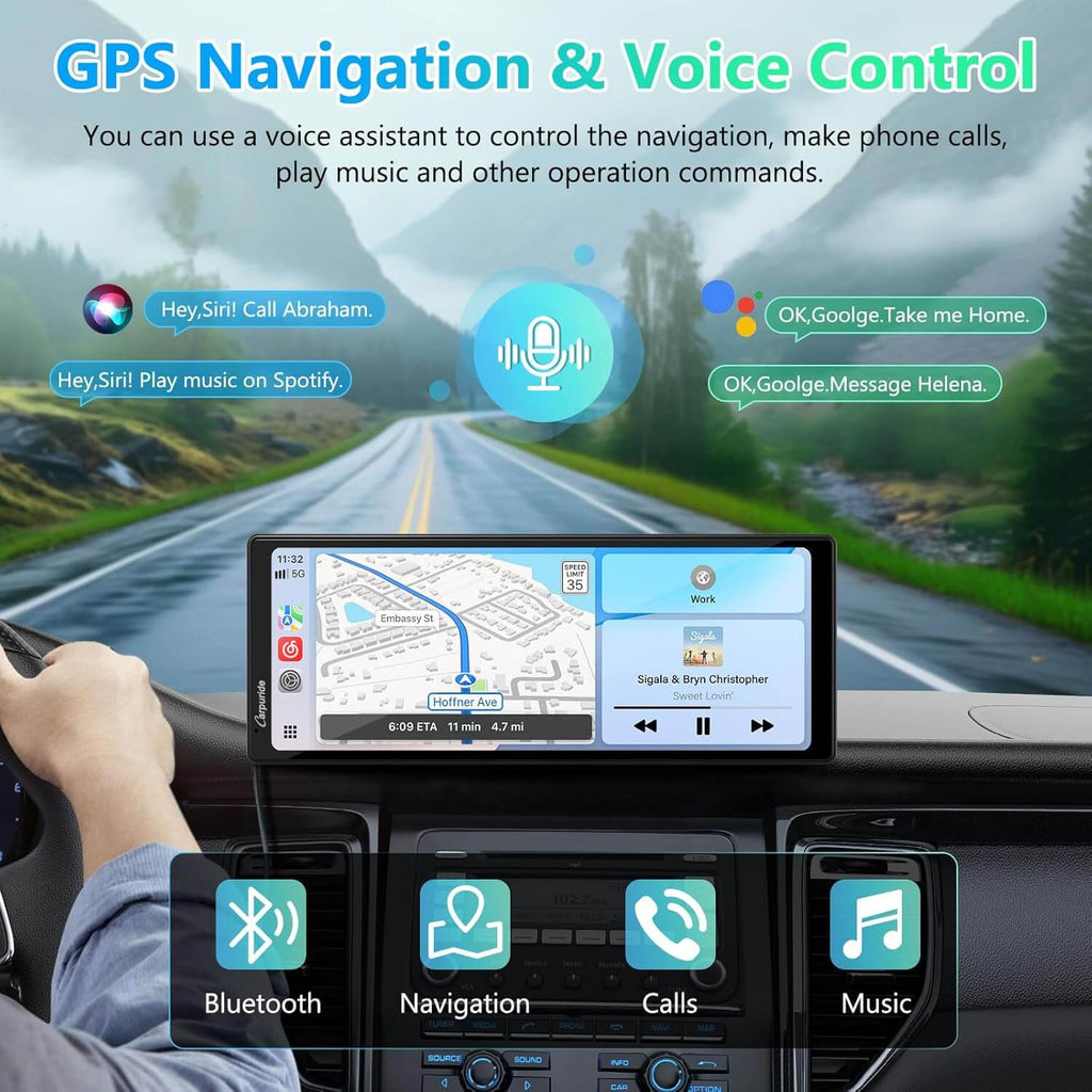 CARPURIDE V92R with Rear Camera optional Portable Smart Dashboard Console