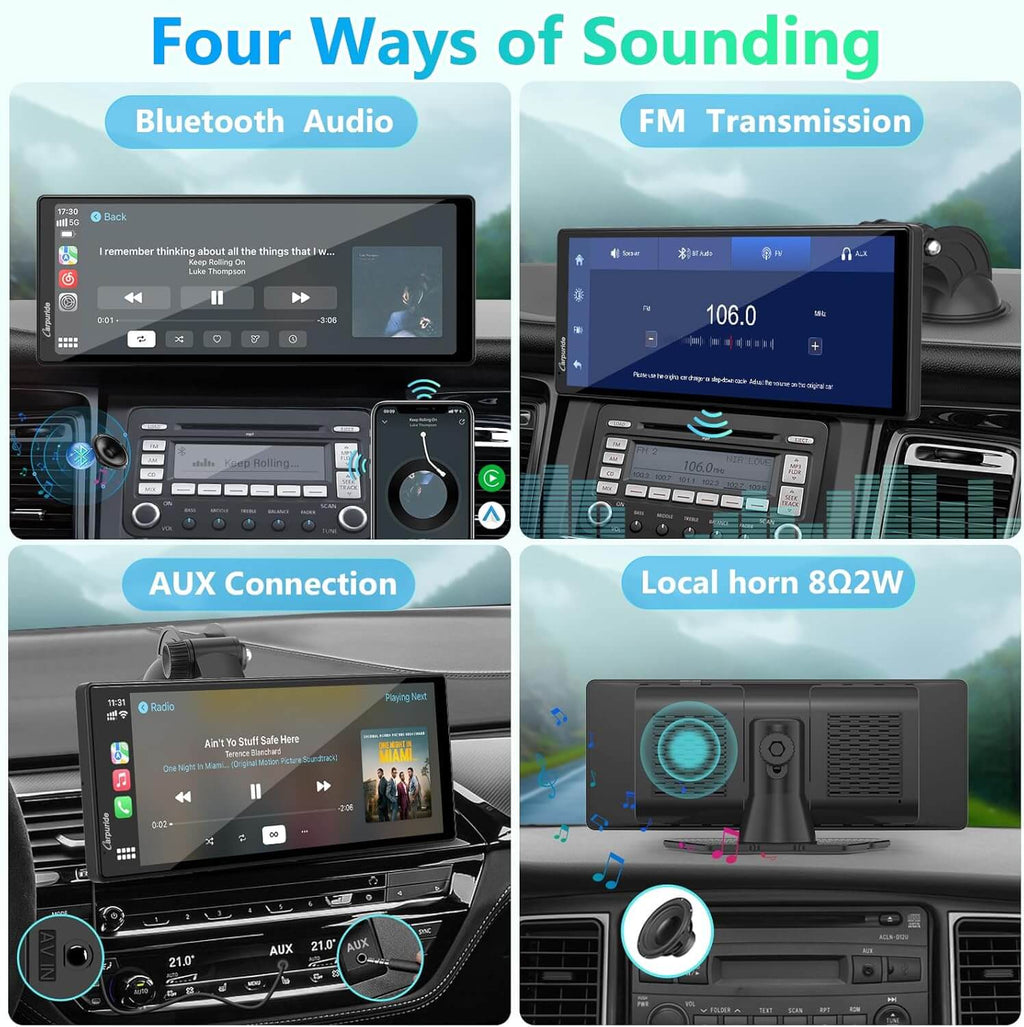 CARPURIDE V92R with Rear Camera optional Portable Smart Dashboard Console