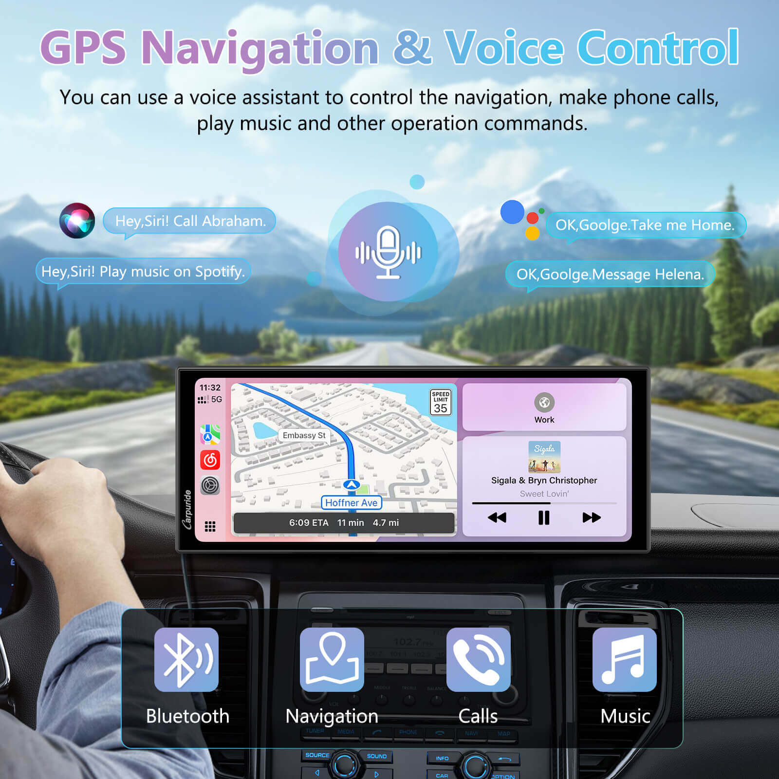 Carpuride W125A/W125S Best Car Audio Touch Screen With DVR