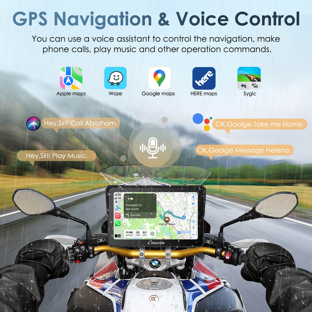 GPS Navigation and Voice Control for BMW Motorcycles
