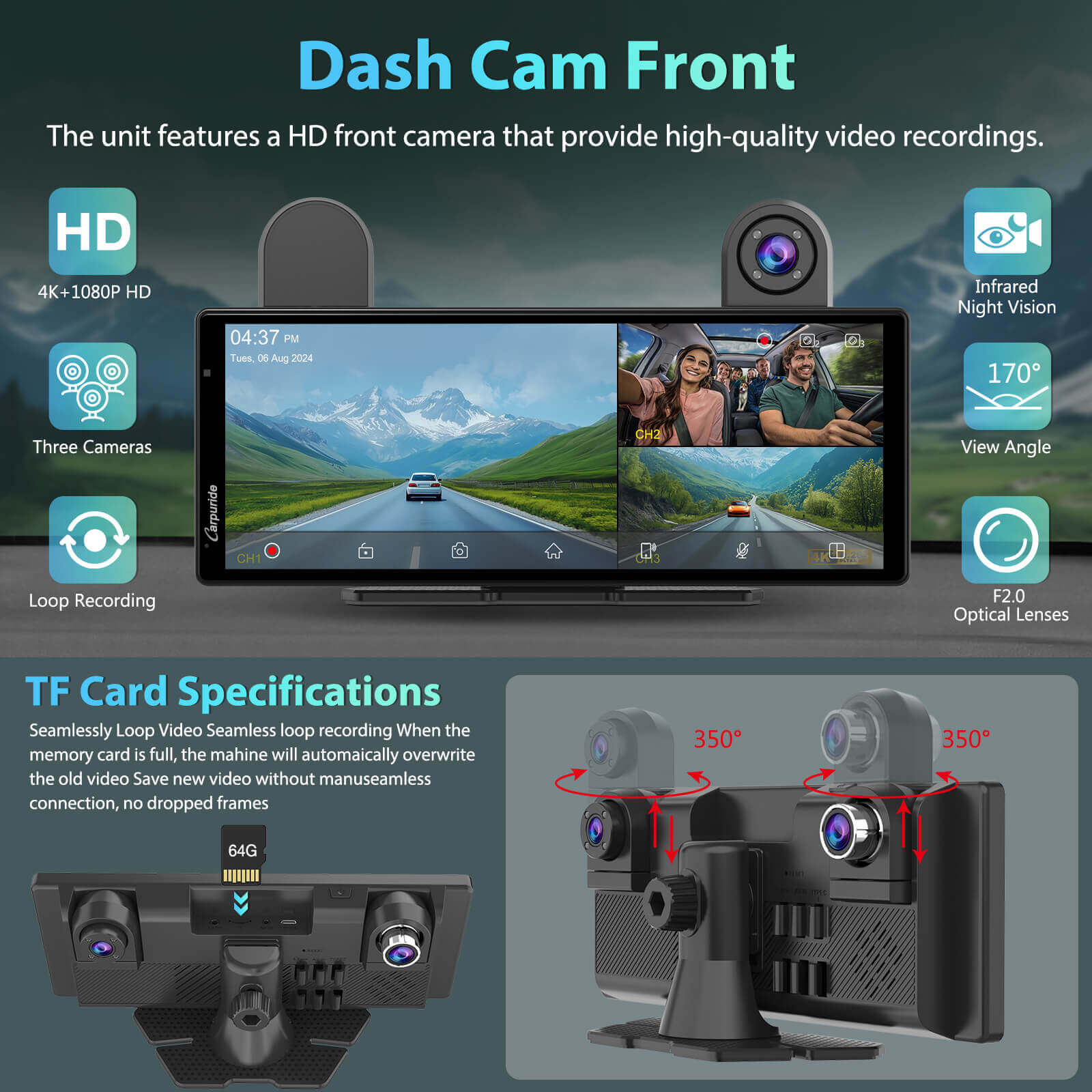 Carpuride W903S Best Car Audio Touch Screen With DVR