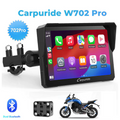 Carpuride W702 Pro wireless CarPlay and Android Auto motorcycle stereo system