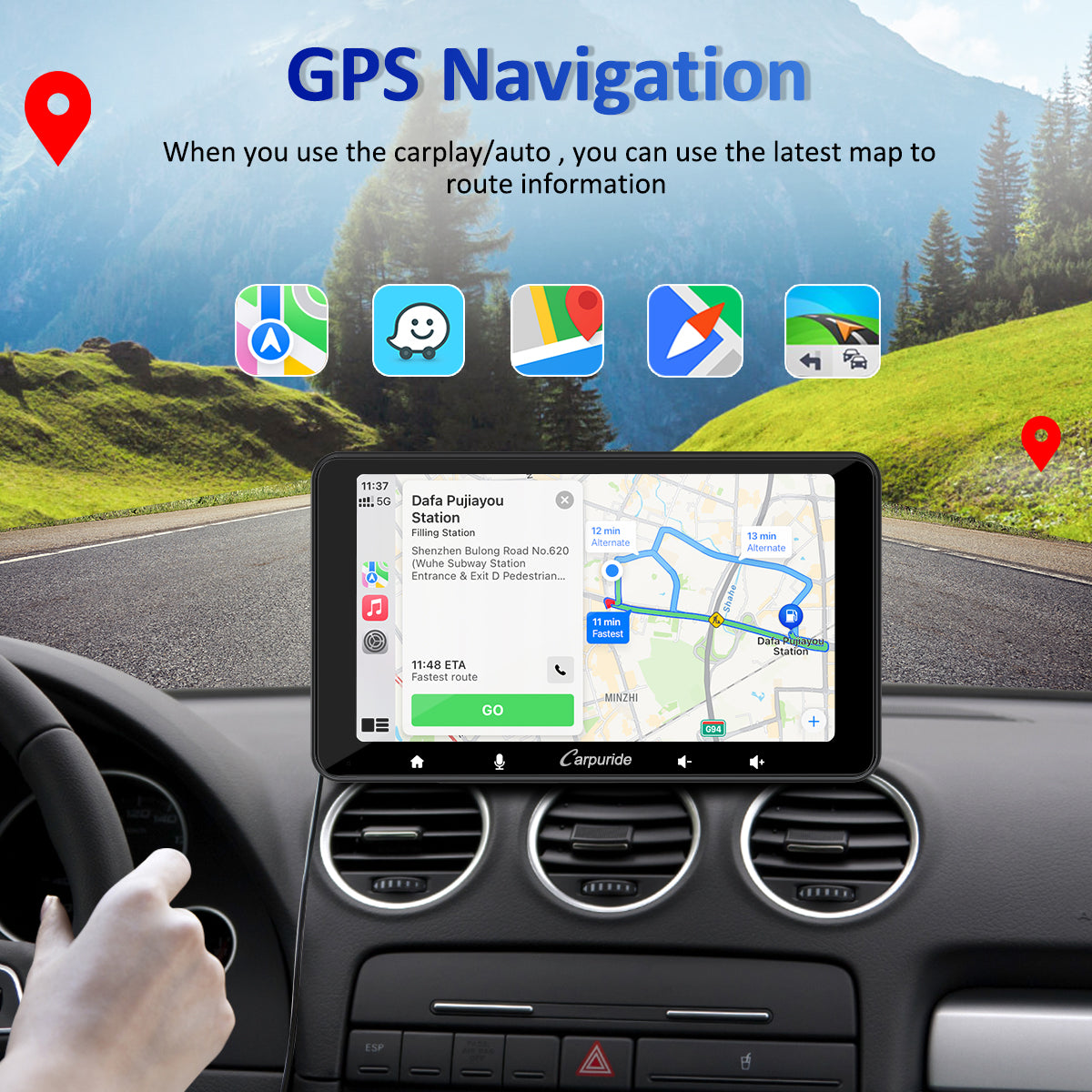best gps for car allow you use the latest map to route information