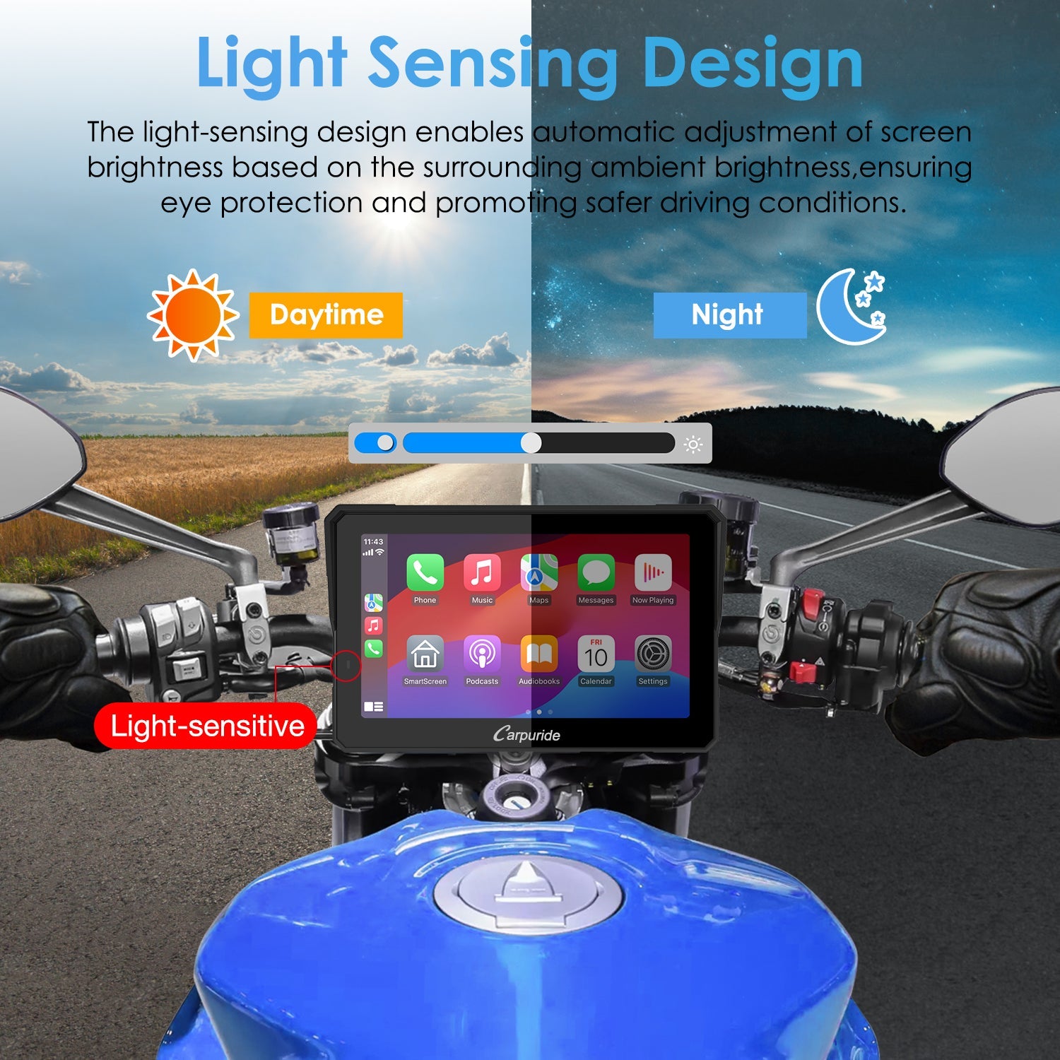 automatically adjust screen brightness based on surrounding ambient brightness
