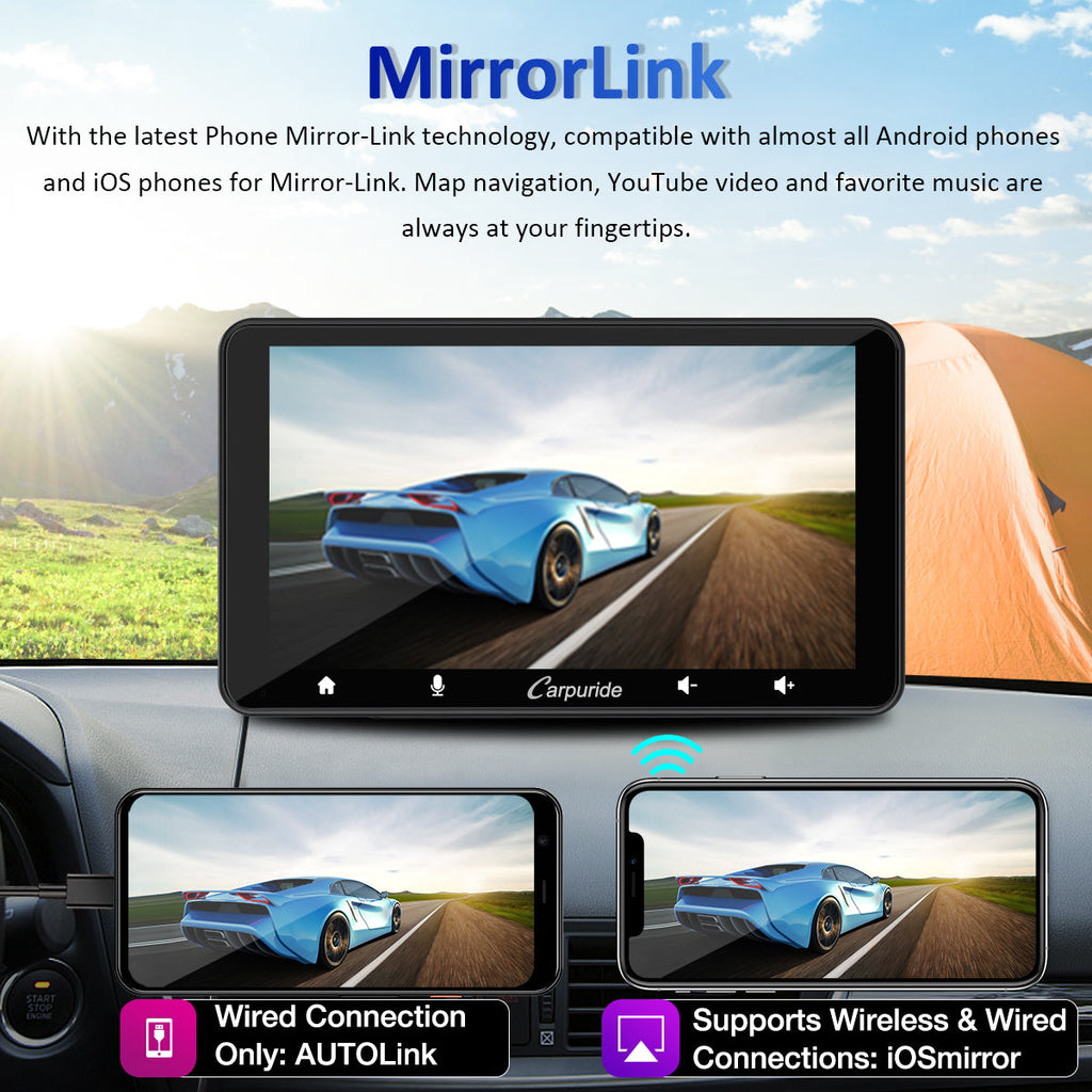 CARPURIDE W708 Wireless Portable Car Stereo